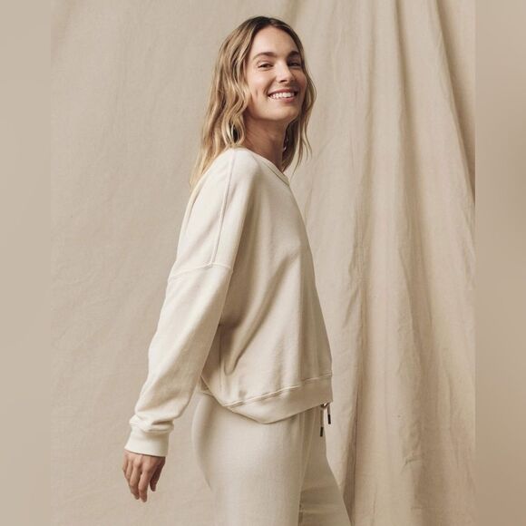 THE GREAT. The teammate sweatshirt in washed white size 0 - Picture 3 of 7